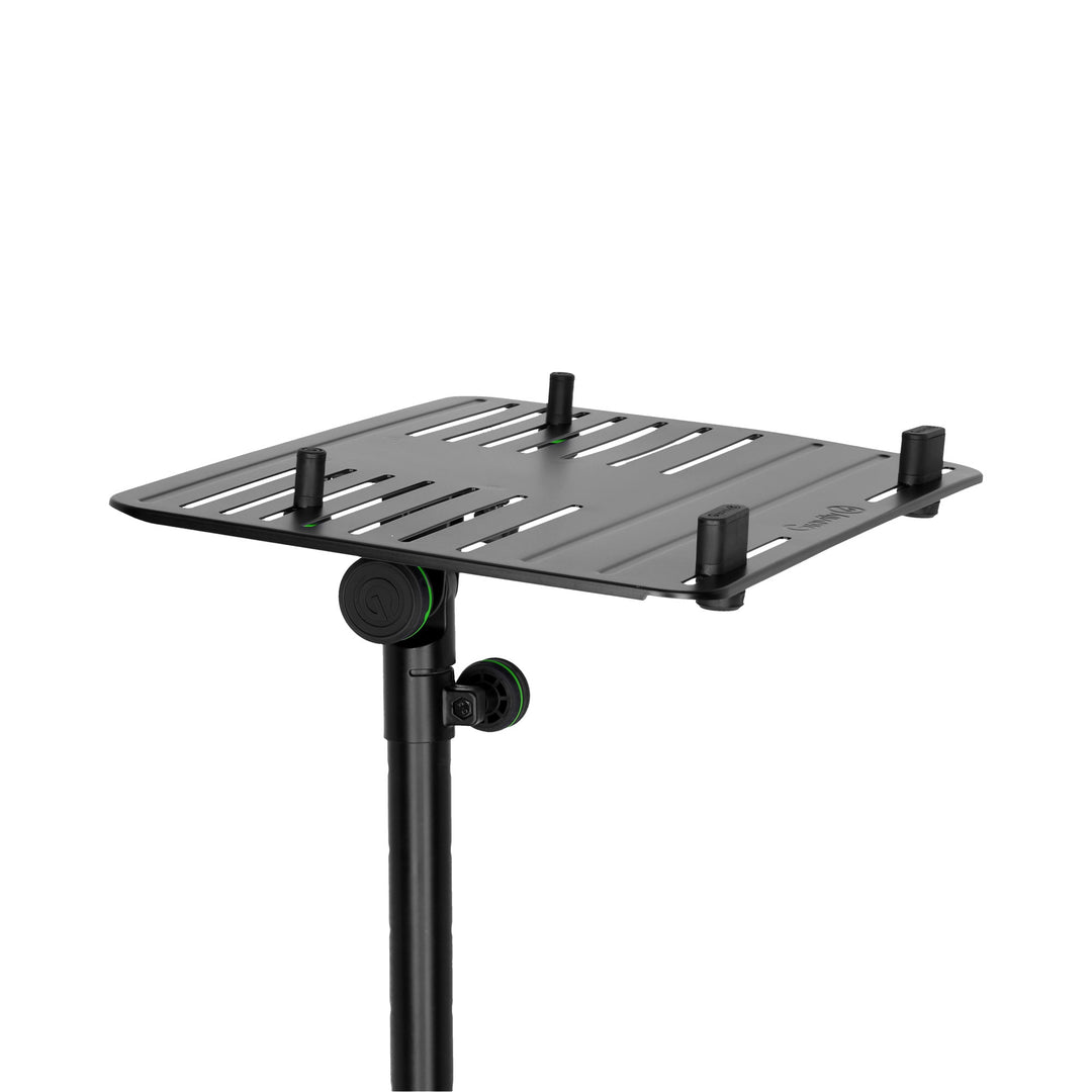 Gravity LTS T 02 B - Supporto universale per laptop con perni di sostegno regolabili e base in acciaio, nero