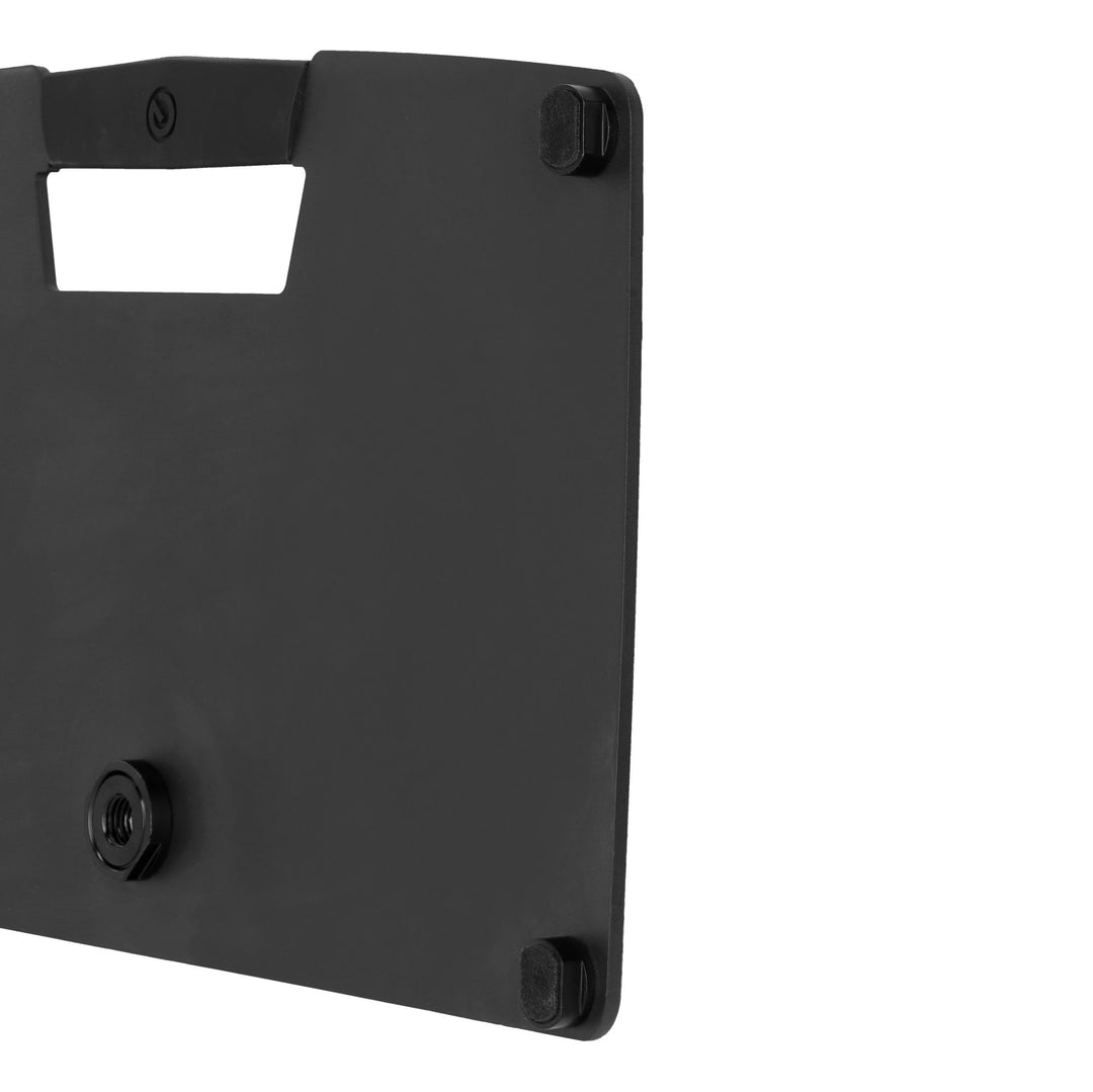 Gravity LTS T 02 B - Supporto universale per laptop con perni di sostegno regolabili e base in acciaio, nero