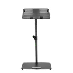 Gravity LTS T 02 B - Supporto universale per laptop con perni di sostegno regolabili e base in acciaio, nero