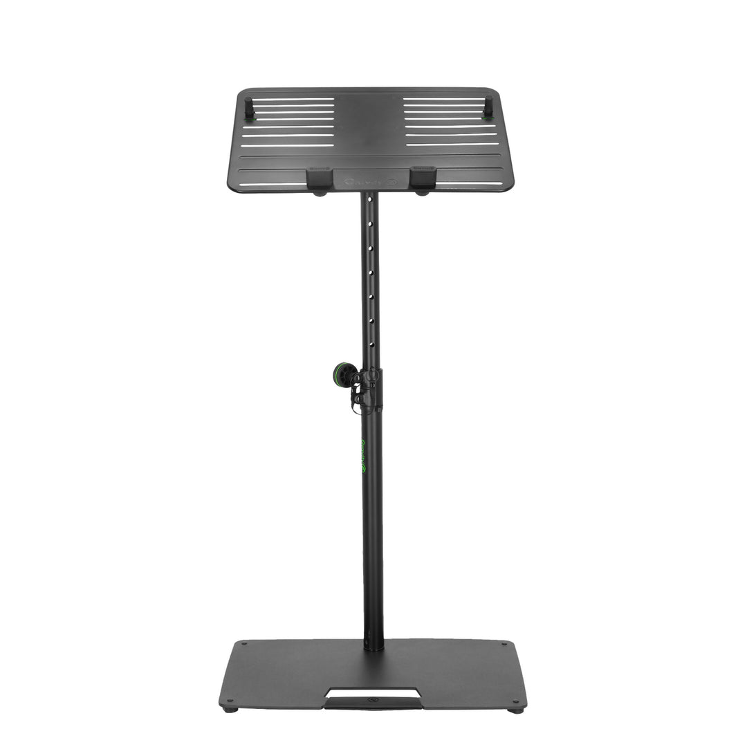 Gravity LTS T 02 B - Supporto universale per laptop con perni di sostegno regolabili e base in acciaio, nero