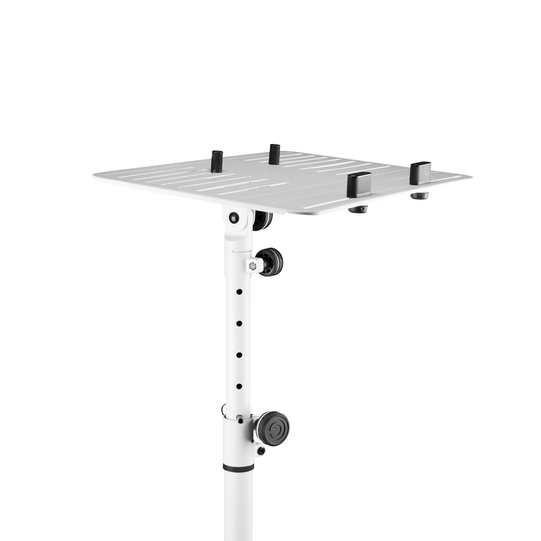 Gravity LTS T 02 W - supporto universale per laptop con perni di sostegno regolabili e base in acciaio