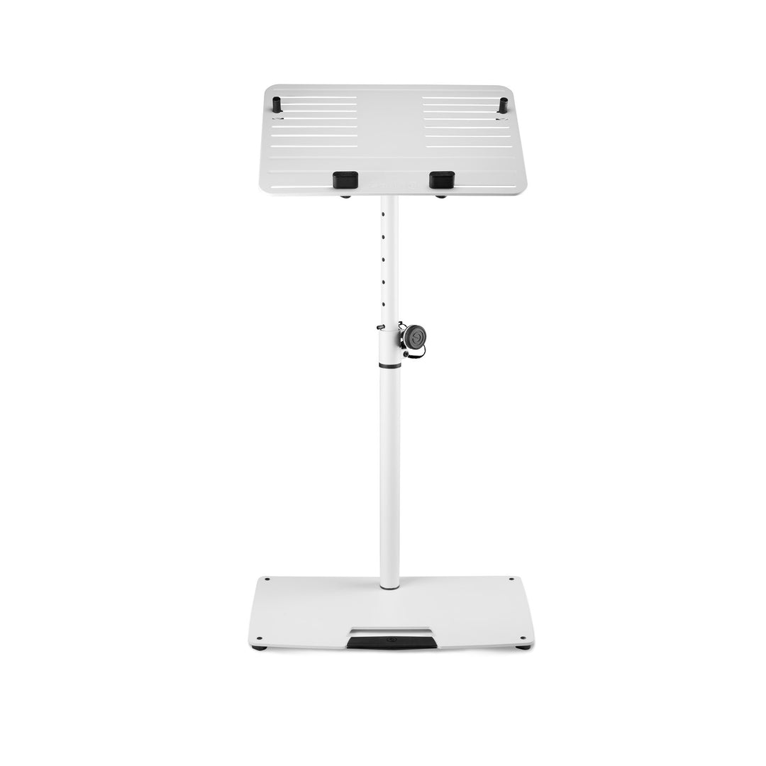 Gravity LTS T 02 W - supporto universale per laptop con perni di sostegno regolabili e base in acciaio