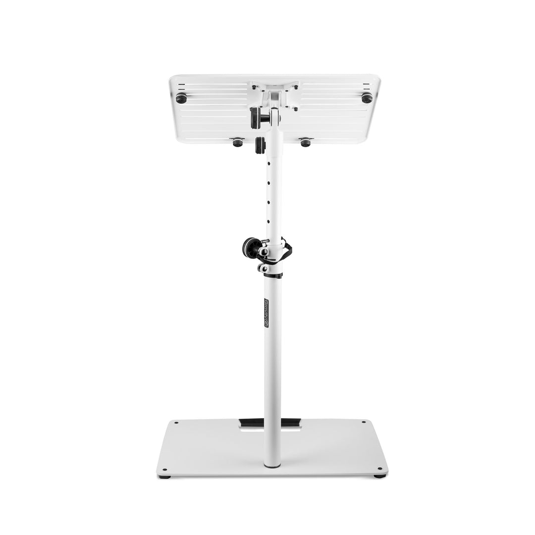 Gravity LTS T 02 W - supporto universale per laptop con perni di sostegno regolabili e base in acciaio