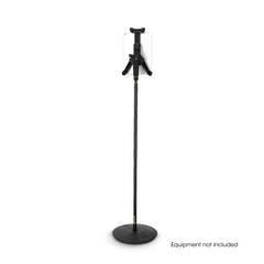 Gravity MA T TH 02 SET 2 - Supporto per tablet per viaggiatori e supporto per microfono a una mano con base rotonda