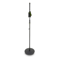 Gravity MS 23 - Supporto per microfono con base rotonda, nero
