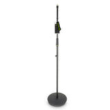 Gravity MS 23 - Mikrofonstativ med rund base, sort
