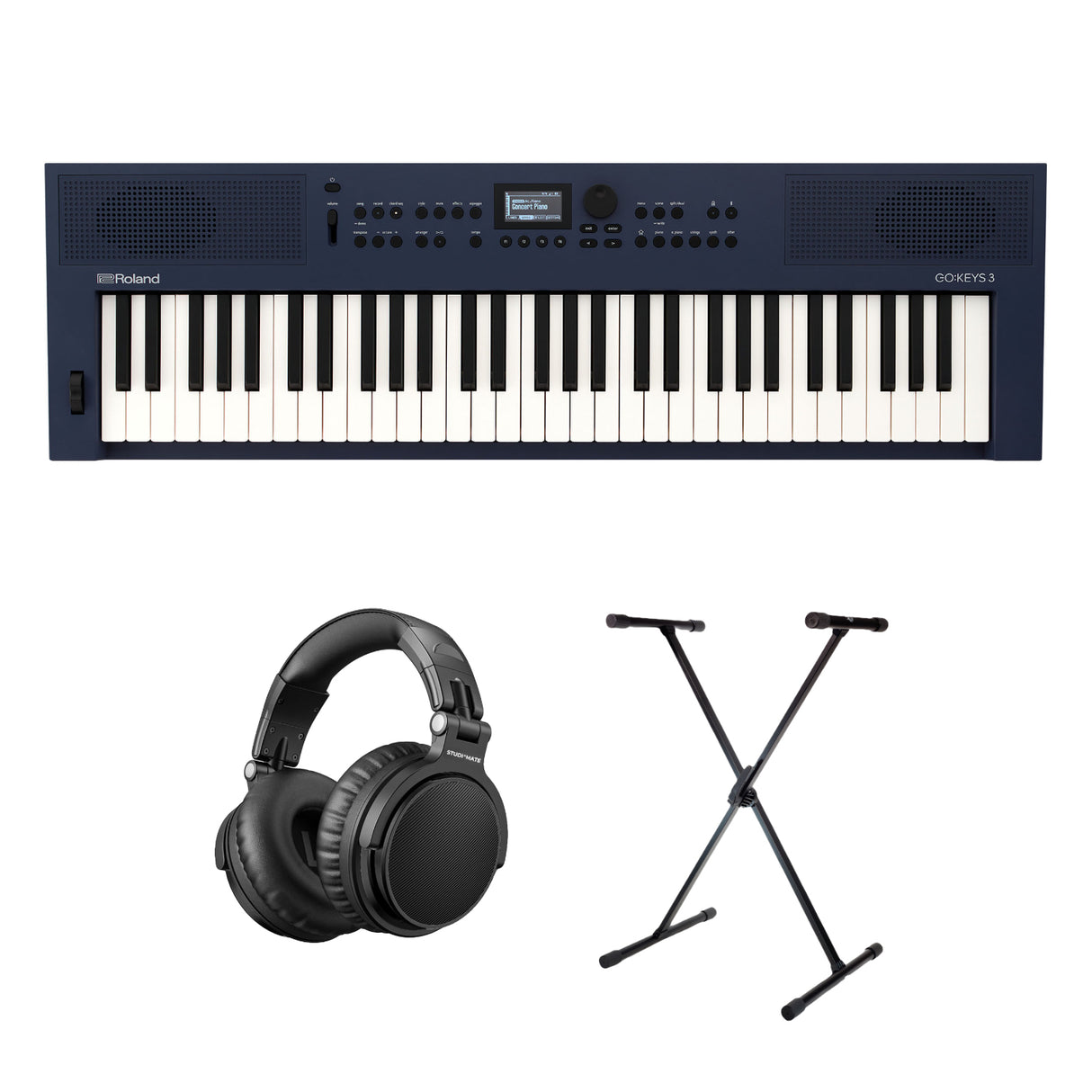 Roland GO:KEYS 3 Starter Pack (Midnight Blue )