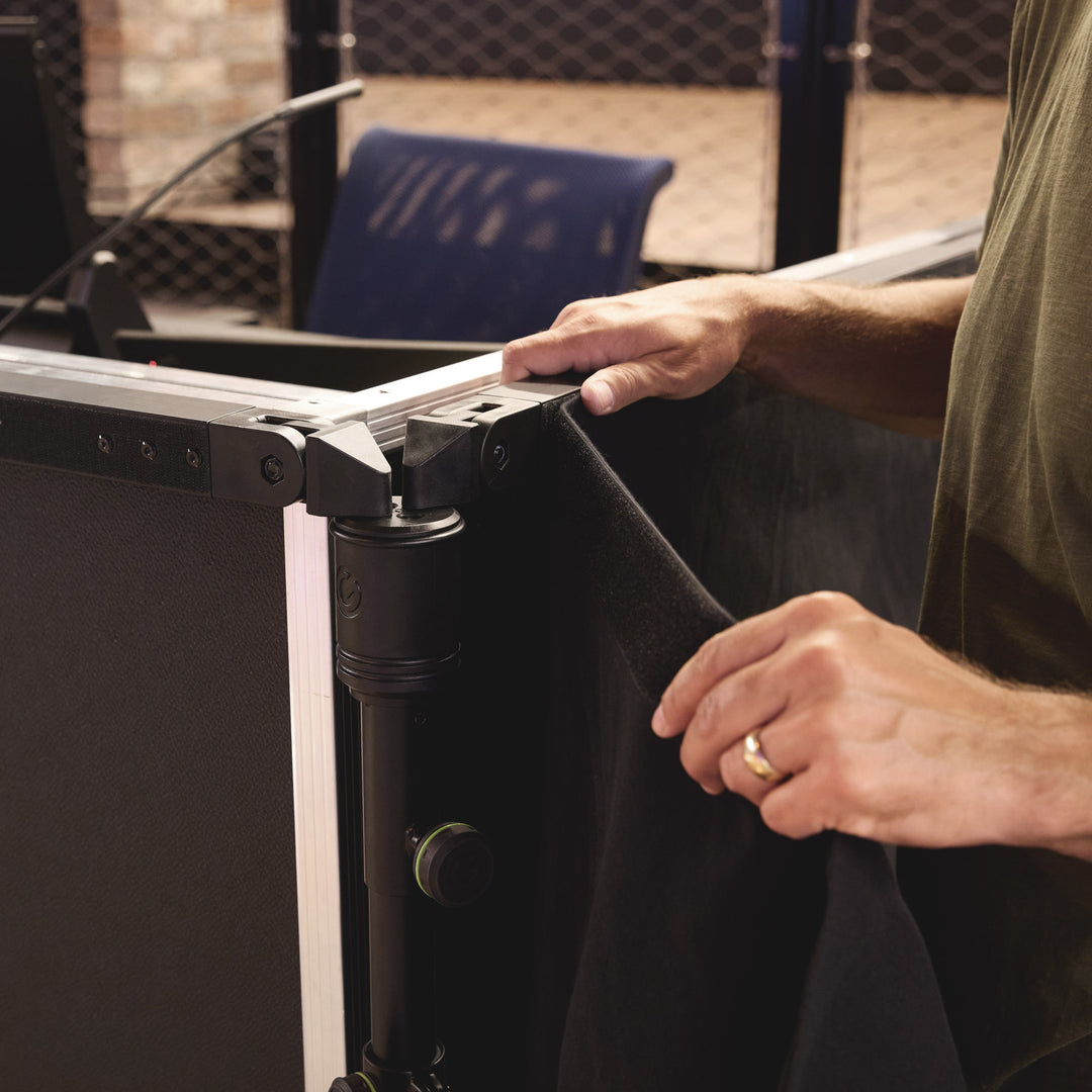 Gravity PAD T S - Barra trasversale telescopica orizzontale corta per sistema di tende Pipe and Drape