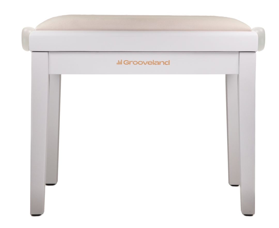 Grooveland KB200 Panchina per Pianoforte (Matte White)