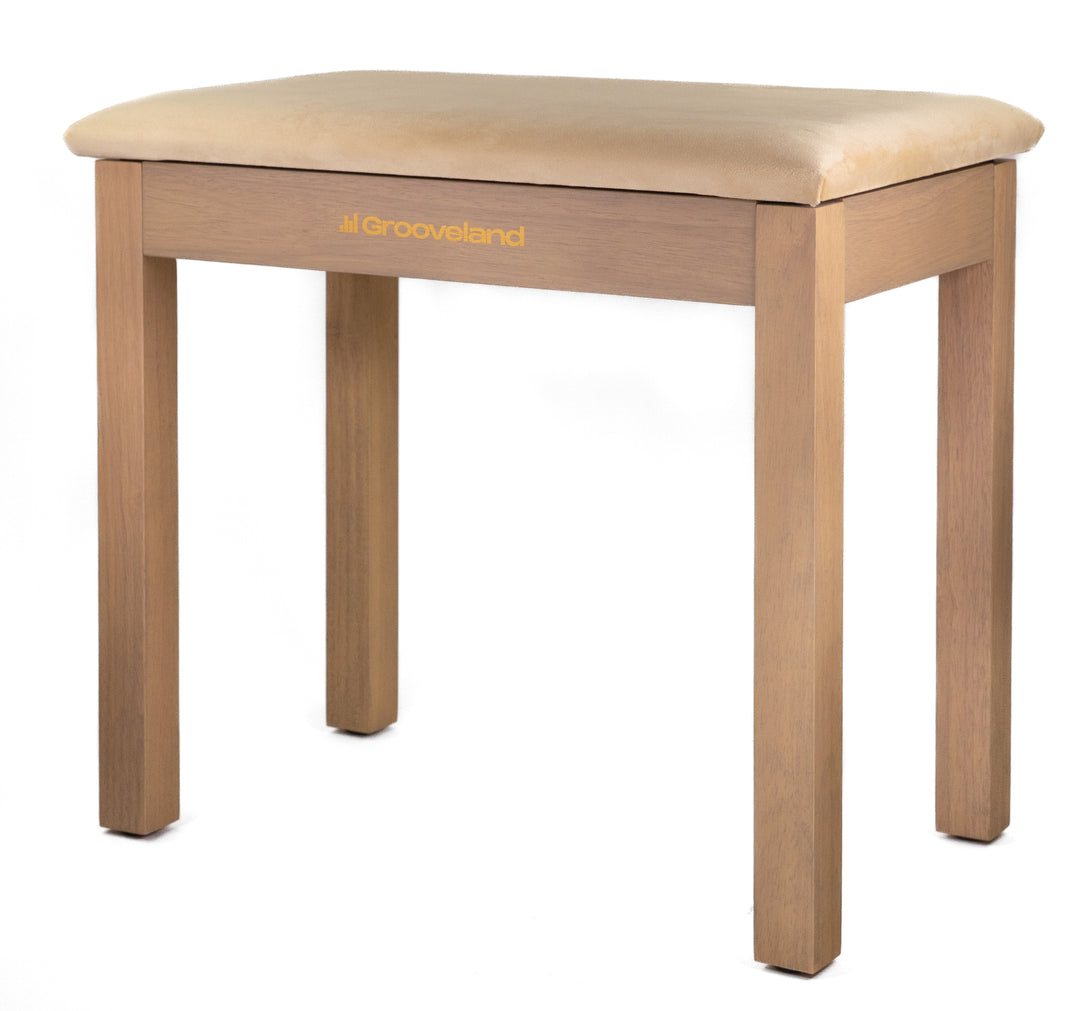 Grooveland KB150 Panchina per Pianoforte (Legno/Beige)