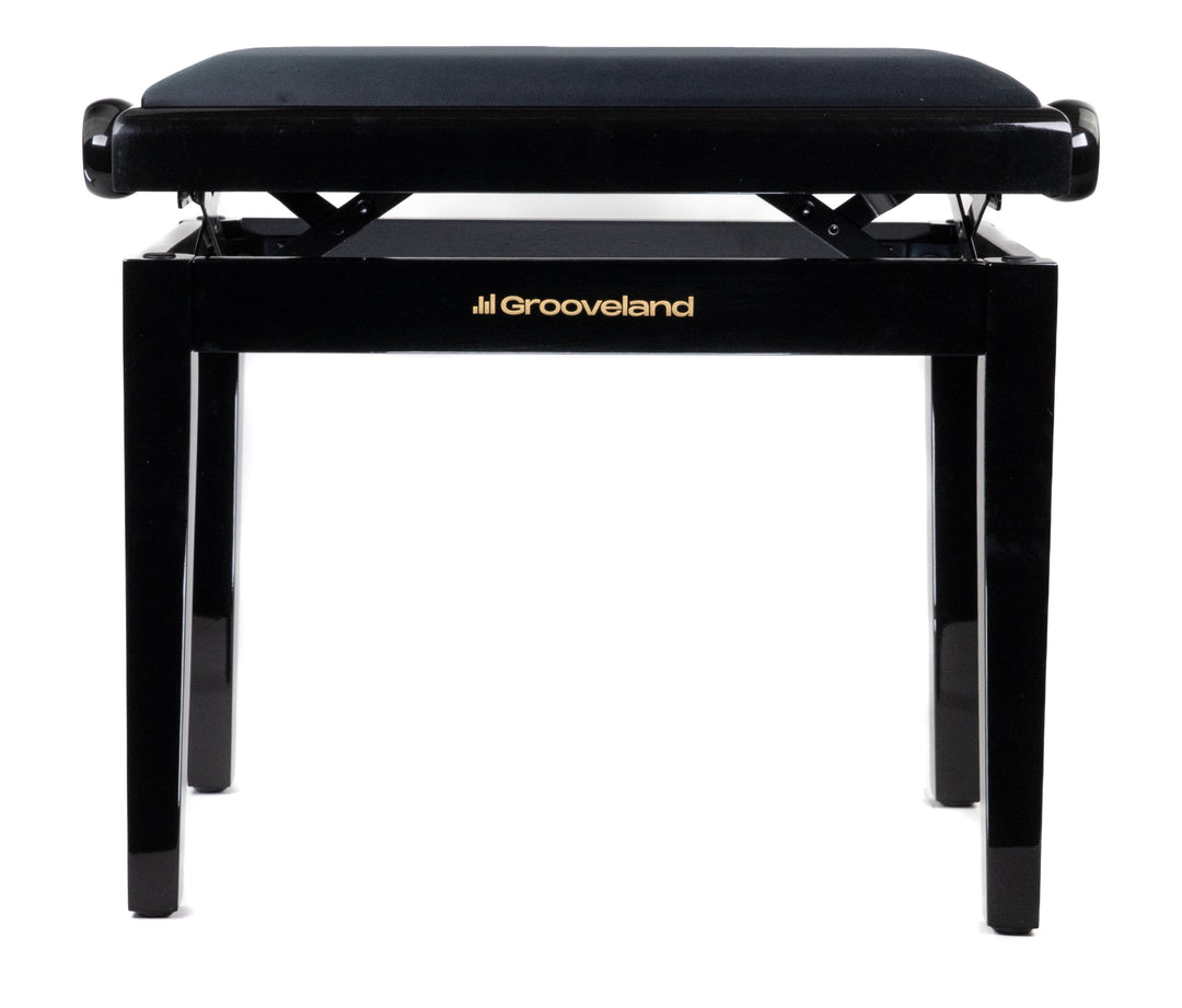 Grooveland KB200 Panchina per Pianoforte (Nero Lucido)