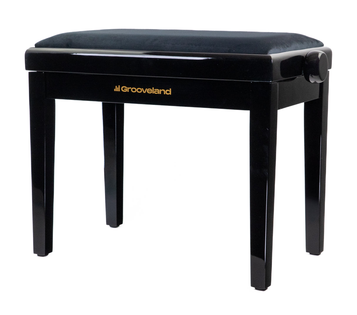 Grooveland KB200 Panchina per pianoforte (Nero Lucido)
