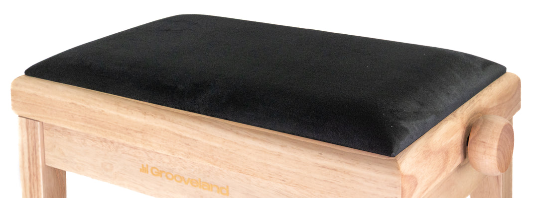 Grooveland KB250 Panchina per Pianoforte (Legno/Nero)