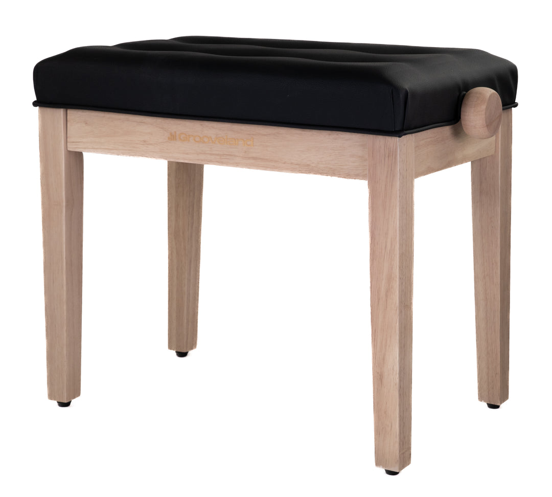 Grooveland KB300 Panchina per Pianoforte (Naturale/nero)