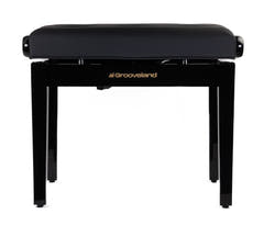 Grooveland KB400 Panchina Idraulica per Pianoforte (Black Lucido)