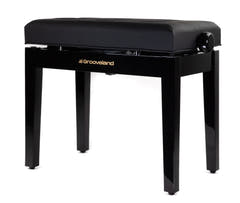 Grooveland KB400 Panchina Idraulica per Pianoforte (Black Lucido)