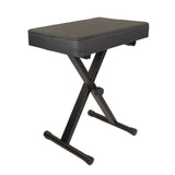 Grooveland KB50MS Panchina per pianoforte (Nero Opaco)