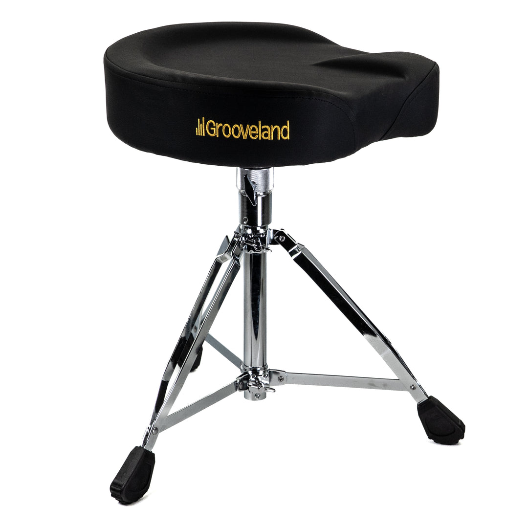 Grooveland TS150 Sgabello per Batteria con Sedile a Trattore