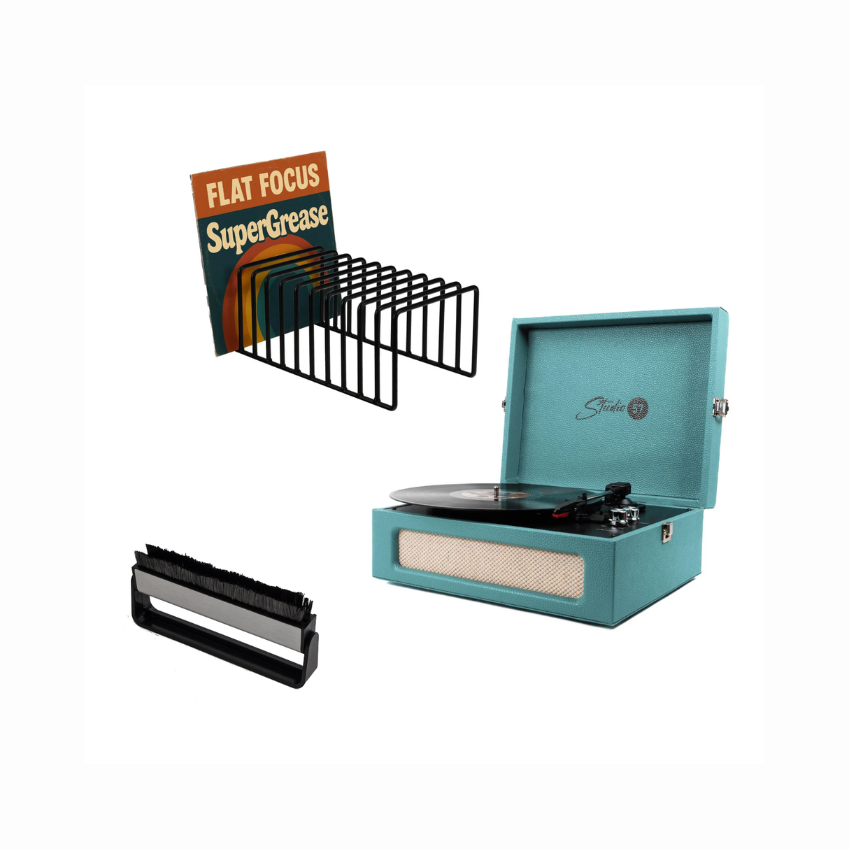 Studio 57 Groovy Turntable (Ivy) Bundle