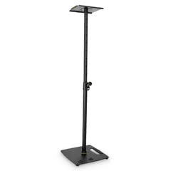 Gravity SP 3202 CS B - Supporto per altoparlante per monitor da studio con base quadrata in acciaio