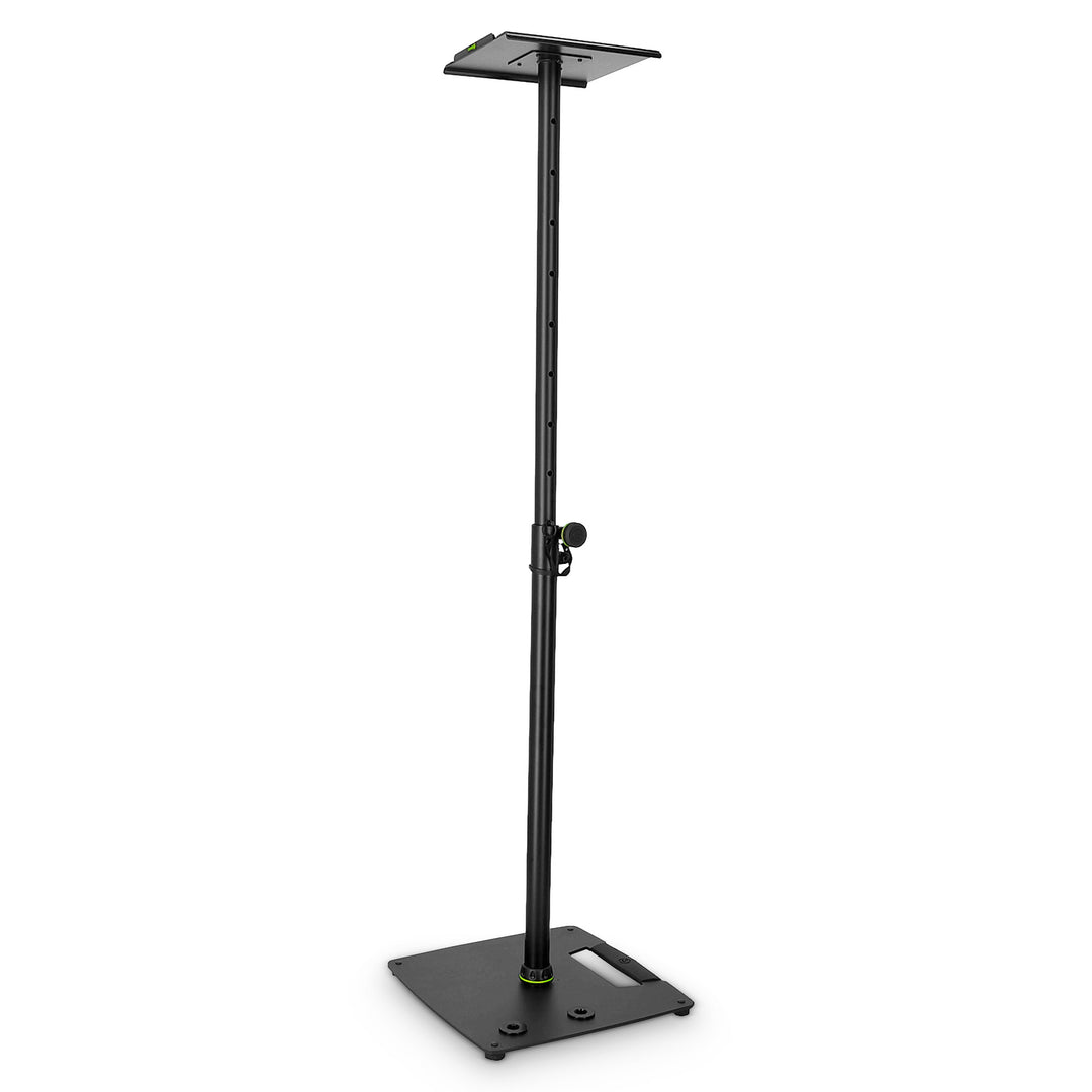 Gravity SP 3202 CS B - Supporto per altoparlante per monitor da studio con base quadrata in acciaio