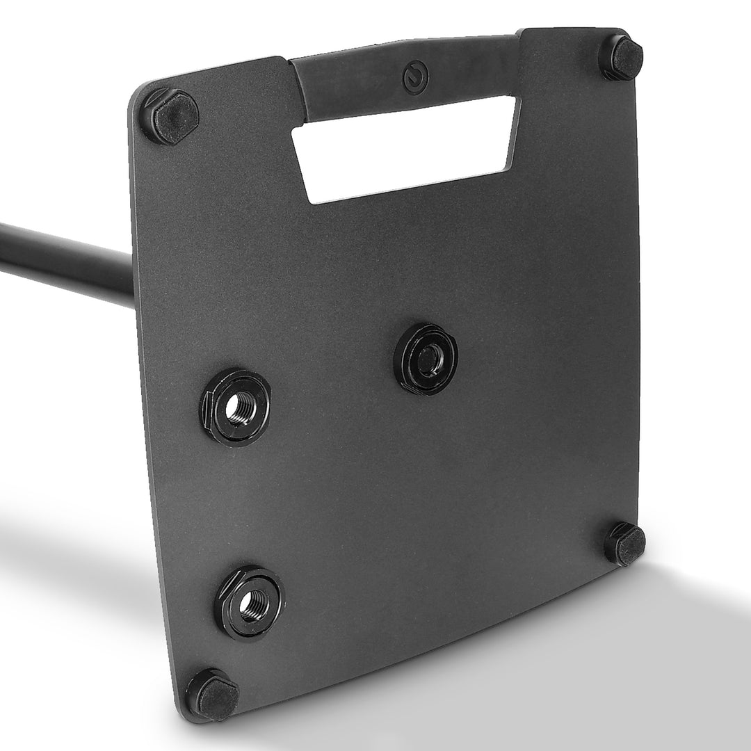 Gravity SP 3202 CS B - Supporto per altoparlante per monitor da studio con base quadrata in acciaio