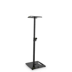 Gravity SP 3202 CS B - Supporto per altoparlante per monitor da studio con base quadrata in acciaio