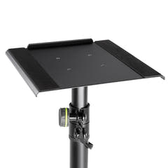 Gravity SP 3202 CS B - Supporto per altoparlante per monitor da studio con base quadrata in acciaio