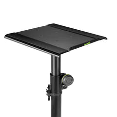 Gravity SP 3202 CS B - Supporto per altoparlante per monitor da studio con base quadrata in acciaio