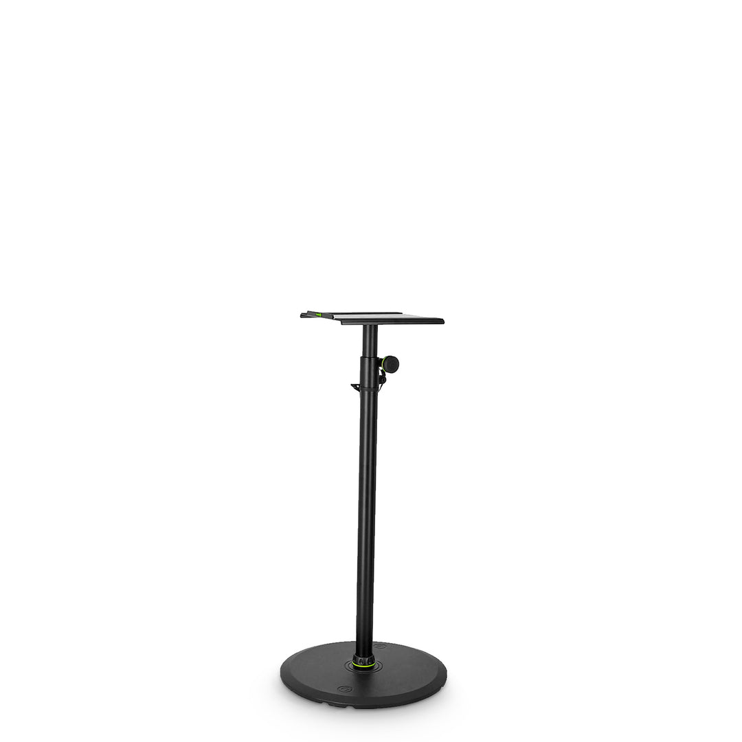 Gravity SP 3202 LR B - Supporto per monitor da studio con grande base rotonda