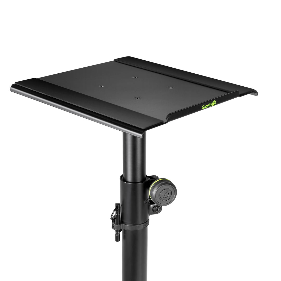 Gravity SP 3202 LR B - Supporto per monitor da studio con grande base rotonda
