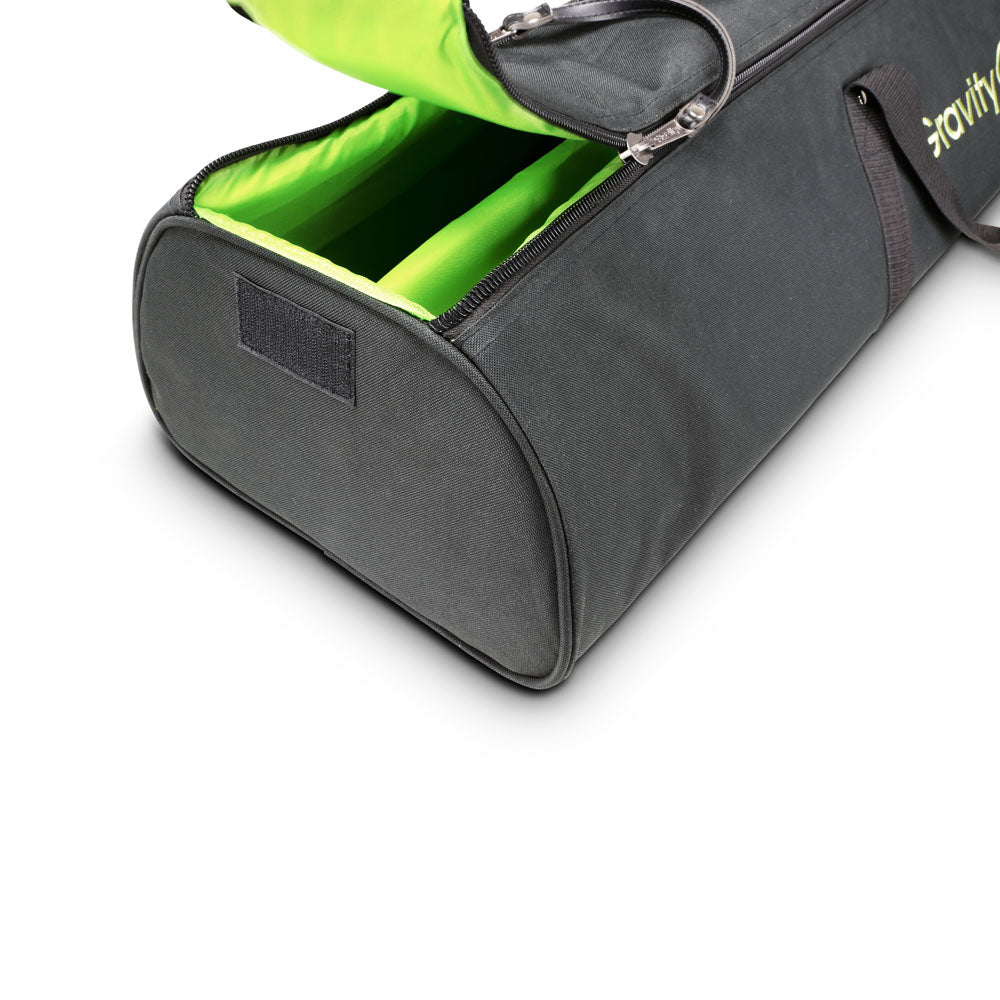 Gravity SS 5212 B SET 1 - Set di 2 stand per altoparlanti in acciaio, con borsa per il trasporto