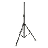 Gravity SS 5212 B SET 1 - Set di 2 stand per altoparlanti in acciaio, con borsa per il trasporto