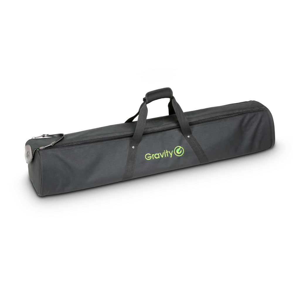 Gravity SS 5212 B SET 1 - Set di 2 stand per altoparlanti in acciaio, con borsa per il trasporto