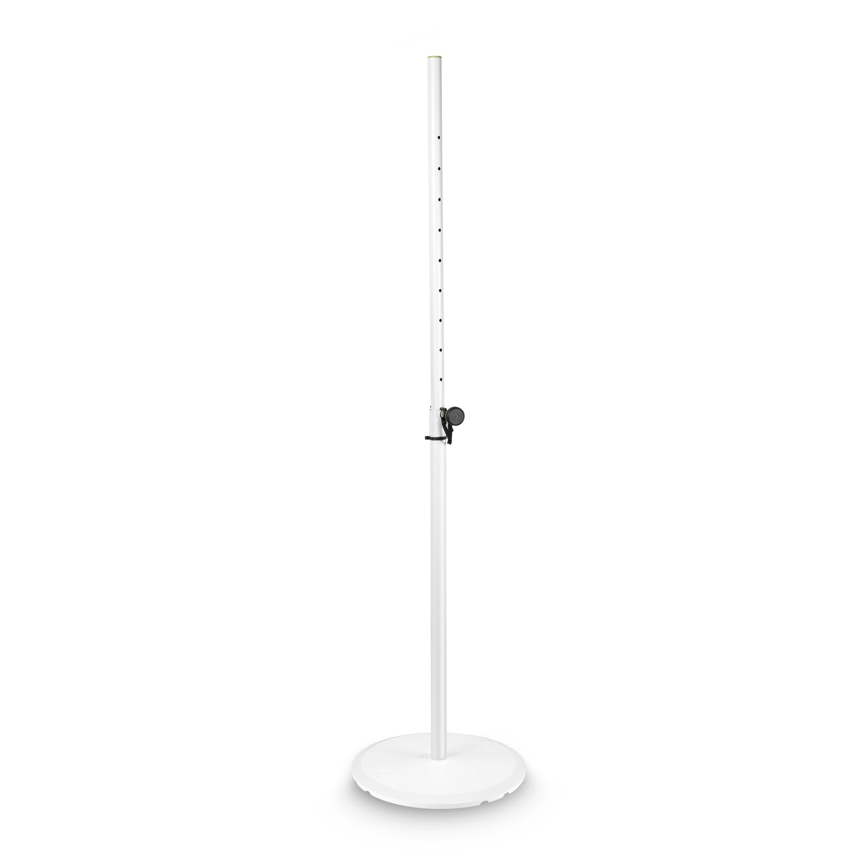 Gravity SSP WB SET 1 W - Supporto per altoparlante con base e piastra zavorrata in ghisa, bianco