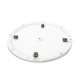 Gravity SSP WB SET 1 W - Supporto per altoparlante con base e piastra zavorrata in ghisa, bianco