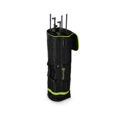 Gravity TBG MS 6 B - Borsa da trasporto touring per fino a sei stativi per microfono, con ruote