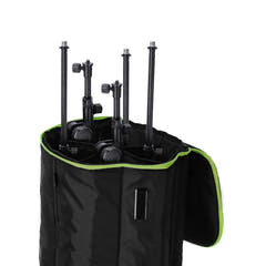 Gravity TBG MS 6 B - Borsa da trasporto touring per fino a sei stativi per microfono, con ruote