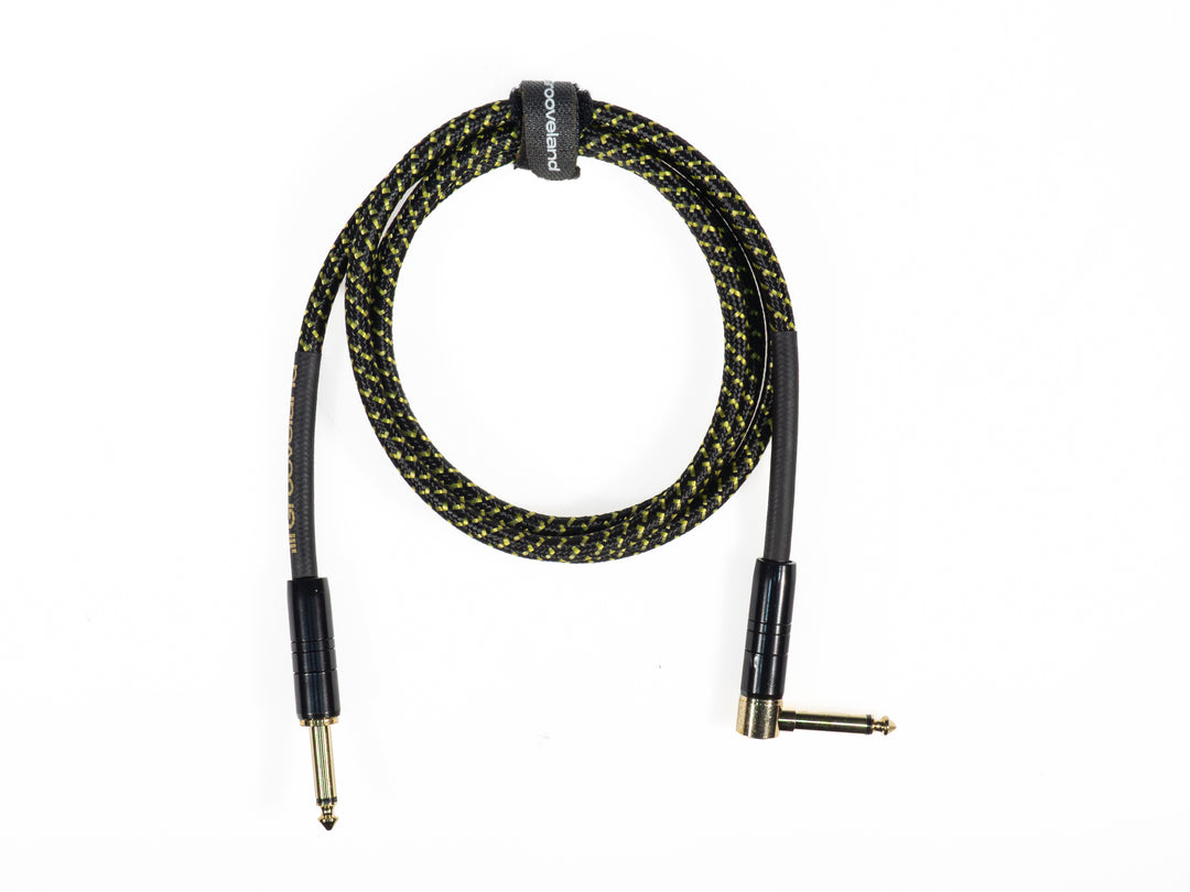 Grooveland Tweed Cavo per Chitarra Angolare (1,5m - Nero)
