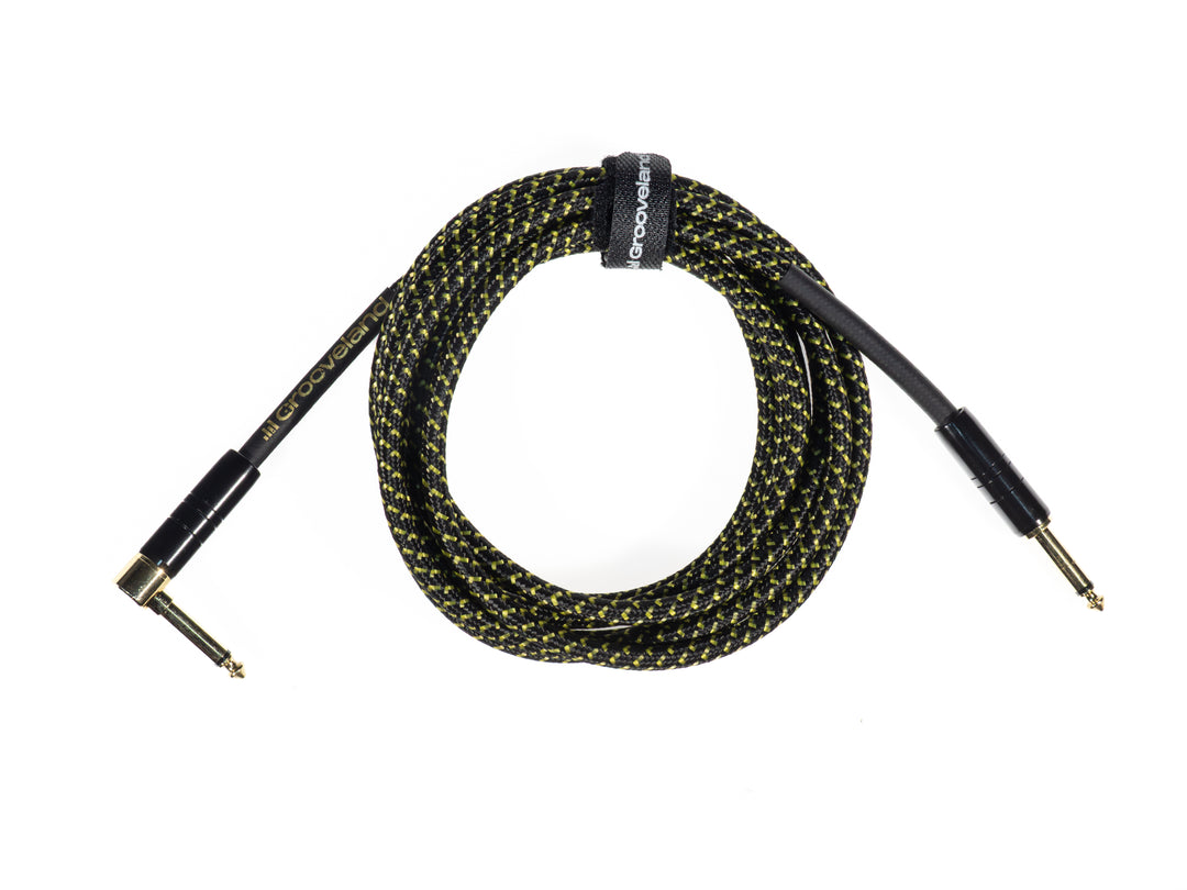 Grooveland Tweed Angled Cavo per Chitarra (3m - Nero)