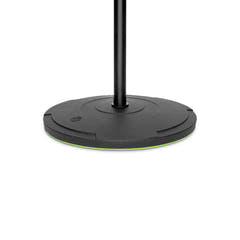 Gravity TMS 2222 - Supporto per microfono della serie tour corto con base rotonda e braccio telescopico con regolazione a 2 punti