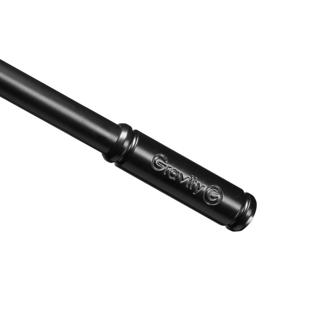 Gravity TMS 2222 - Supporto per microfono della serie tour corto con base rotonda e braccio telescopico con regolazione a 2 punti