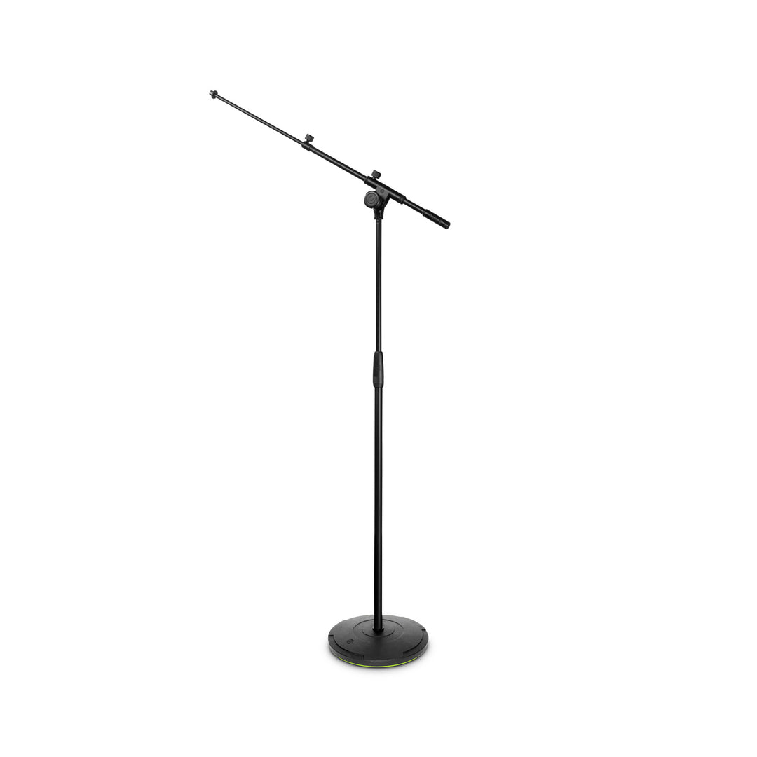 Gravity TMS 2322 – supporto per microfono della serie Touring con base rotonda e regolazione a 2 punti, asta telescopica