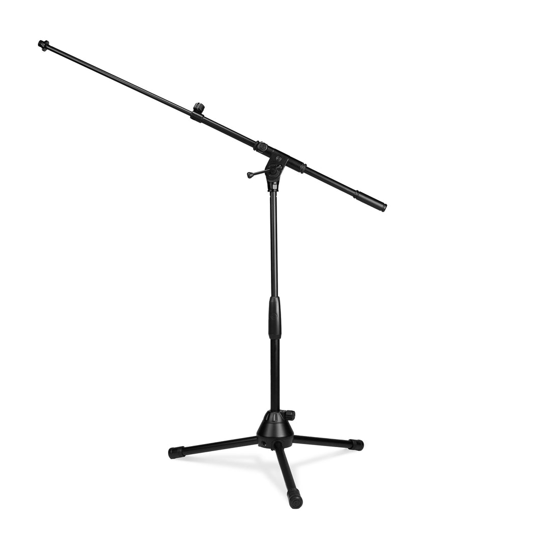Gravity TMS 4232 B - Touring Series supporto per microfono corto con treppiede pieghevole e boom telescopico regolabile in 2 punti, nero