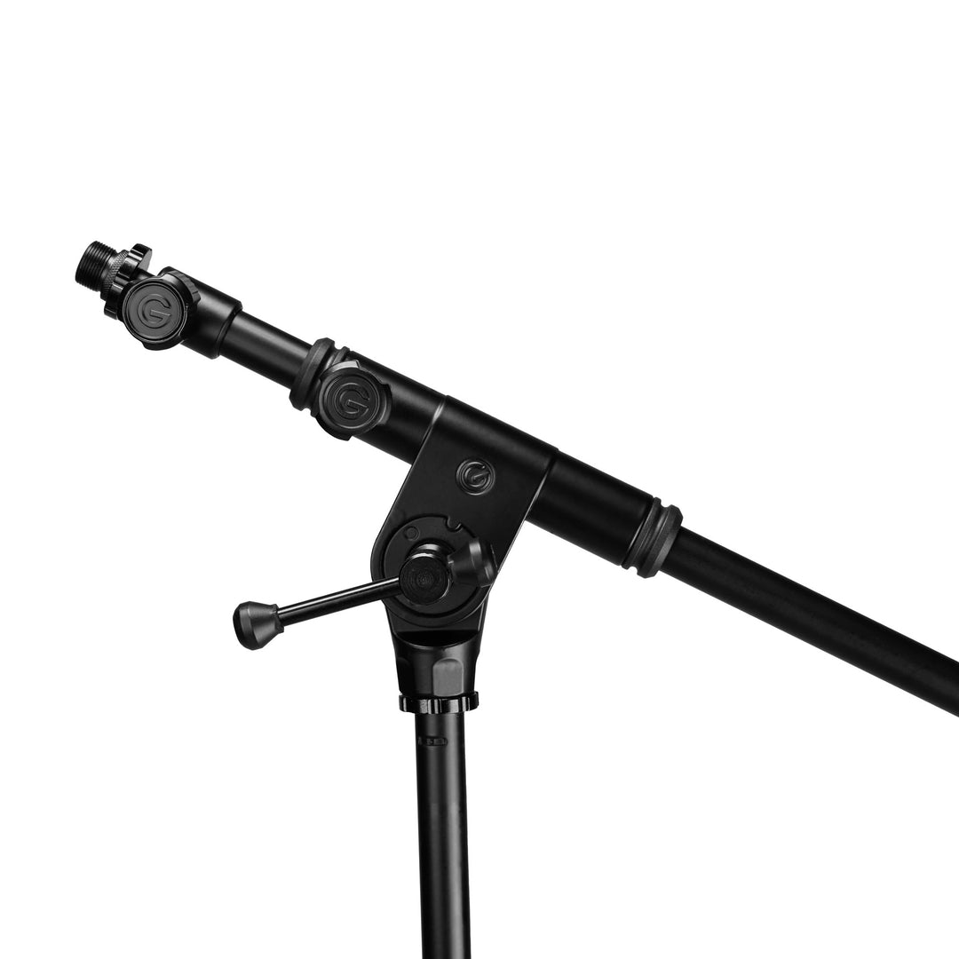 Gravity TMS 4232 B - Touring Series supporto per microfono corto con treppiede pieghevole e boom telescopico regolabile in 2 punti, nero