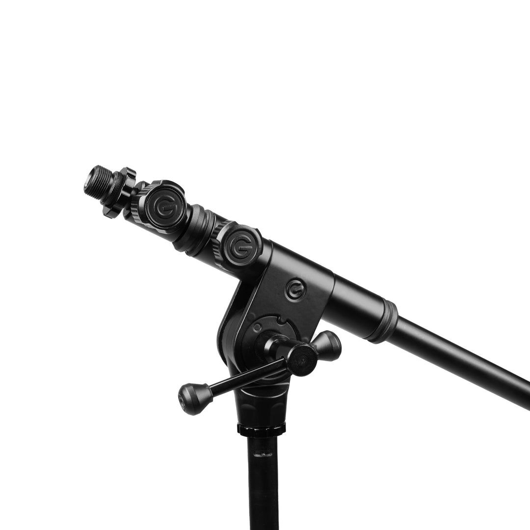 Gravity TMS 4232 B - Touring Series supporto per microfono corto con treppiede pieghevole e boom telescopico regolabile in 2 punti, nero