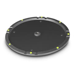 Gravity WB 123 B - Base rotonda in ghisa per aste M20