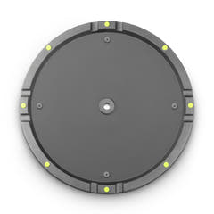 Gravity WB 123 B - Base rotonda in ghisa per aste M20