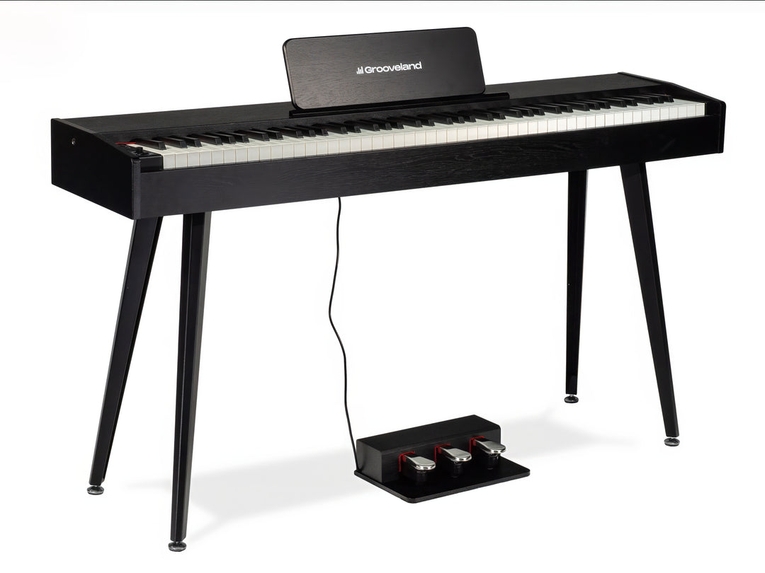 Grooveland DDP-140 Pianoforte elettrico (Nero) bundle