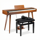 Grooveland DDP-140 Pianoforte elettrico (Dark) Bundle